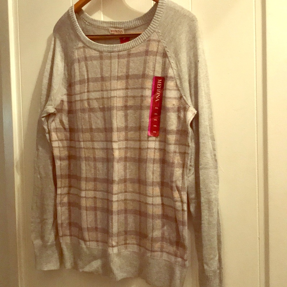 Plaid sweater